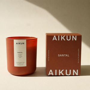 Fournisseur AIKUN, bougies parfumées écologiques personnalisables, bougies en cire de soja de luxe, aromathérapie, bougies en verre pour la fragrance de la maison - Product Image 3