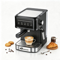 Cafetera Espresso Compacta Anbolife, 20 Bares, Pantalla Táctil, Sistema de Agua Caliente Programable, Fabricación OEM ODM, Directo de Fábrica