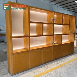 Modern Premium Retail Wooden Counter High End Glass Showcase Metal Jewelry Display Stand for Jewelry Shop - Product Image 3