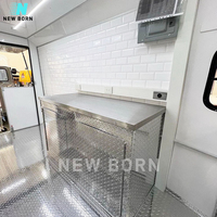 NEW BORN Customizable Outdoor Mobile Food Truck Food Cart Ice Cream Hot Dog Bakery Coffee Electric Food Trailer