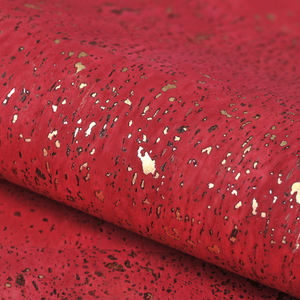 पुर्तगाल आयातित काग चमड़े गुलाब लाल रंग के लिए काग कपड़े सोने के साथ फिल्म बैग - Product Image 4