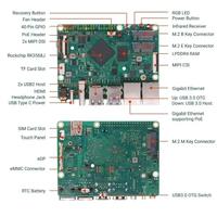 Radxa ROCK 3B 4GB RK3568J CPU de 4 Núcleos SBC de Grado Industrial con Salidas HDM 4K, Placa de Desarrollo Programable de Código Abierto para Robots
