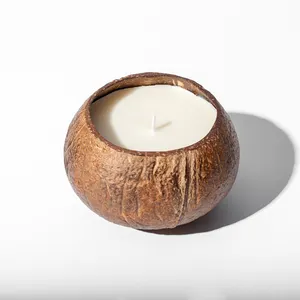 Custom Aromatherapy Private Label Luxury Unique Scented Soy Coconut Shell Candle
