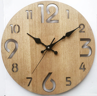 Jam dinding Quartz bulat dekoratif Motif kustom jam dinding plastik untuk ruang tamu