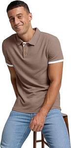 Chemises de golf pour hommes Polos décontractés à manches courtes en tricot gaufré pour hommes Polos actifs pour hommes - Product Image 2