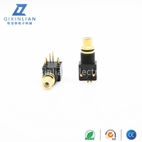 Connecteur audio et vidéo dédié tout cuivre plaqué or en plastique noir Connecteur RCA femelle avec anneau étanche noir