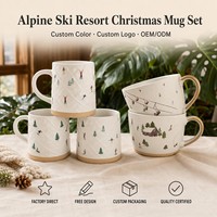 Nouvelles tasses en céramique de grès imprimées sérigraphiées au design populaire, écologiques, réutilisables, pour café, thé, lait, ensembles cadeaux, compatibles lave-vaisselle