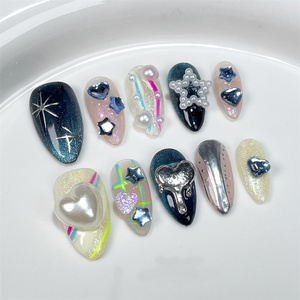 Betifnail – <span class=keywords><strong>Faux</strong></span> ongles à presser faits main en acrylique courts, en gros, en stock - Product Image 3