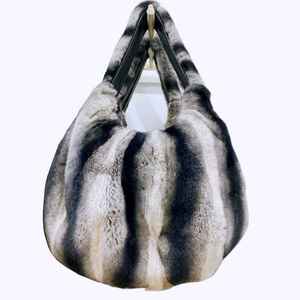 Femmes grande <span class=keywords><strong>capacité</strong></span> décontracté véritable sac en fourrure lapin Chinchilla sac à main hiver mode <span class=keywords><strong>Rex</strong></span> lapin fourrure sacs à main - Product Image 1