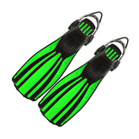 Palmes de plongée ajustables à ressort pour pieds longs avec pointes renforcées, pour la natation, la plongée en apnée et l'entraînement, conception à quatre lignes