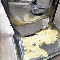 Dikte Verstelbare Bananensnijmachine Elektrische Automatische Weegbree Multi-Slice Snijmachine Bananenchips Maken Machine