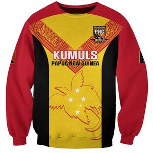 Sweat-shirt personnalisé de la province de Chimbu de Papouasie-Nouvelle-Guinée <span class=keywords><strong>PNG</strong></span> Oiseaux de paradis Polynésien Arty Style Pull Sublimation OEM ODM - Product Image 3