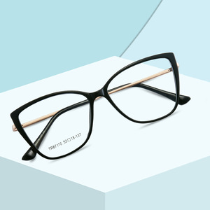 Gafas TR87110 con Protección Anti Luz Azul, Montura Metálica TR90 Ultraligera, Montura Completa para Mujer - Product Image 3