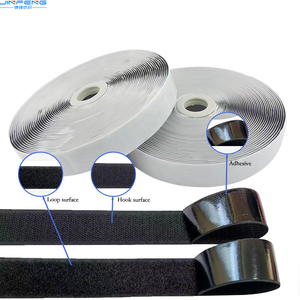 Sujetador de poliéster de nailon, tela de gancho y bucle autoadhesiva elástica ecológica para cinta mágica, cinta de sujeción elástica - Product Image 1