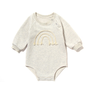 Combinaison bébé personnalisée pour l'été, directement de l'usine, vêtements pour nouveau-nés, barboteuse unie pour bébé garçon - Product Image 2
