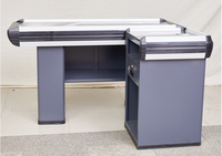 Comptoir de caisse en acier inoxydable, Table de supermarché, de détail, à caisse