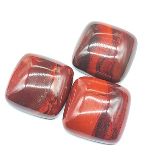 Puesta de sol Jaspe 24-25m Cabujón de corte cuadrado Ajuste de joyería - Product Image 4