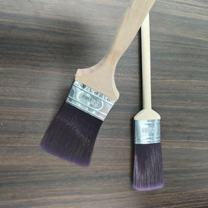 Pennello con manico in legno di alta qualità per pittura liscia e setosa da parete pennelli piatti per la decorazione e il Design della casa - Product Image 2