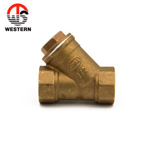 Messing 3/4 "Innengewinde <span class=keywords><strong>Y</strong></span>-förmiges Sieb Filter ventil Rohr verschraubungen Adapter anschluss für Wasser öl trennung - Product Image 4