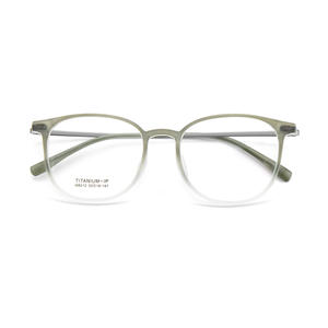 Montures de lunettes ovales en titane IP M8212 52-19-147, monture complète durable, unisexe, verres en résine, origine Danyang - Product Image 1