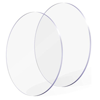 Disques en plexiglas transparents personnalisés pour projets DIY à bas prix, feuilles acryliques rondes transparentes, panneaux acryliques ronds
