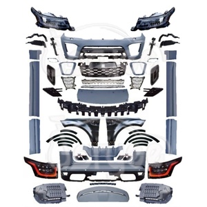 Facelift SVR Body Kit <span class=keywords><strong>2022</strong></span> Parachoques delantero Parrilla Faro para Land <span class=keywords><strong>Rover</strong></span> <span class=keywords><strong>Range</strong></span> <span class=keywords><strong>Rover</strong></span> <span class=keywords><strong>Sport</strong></span> 2014 Parachoques trasero Tuning Accesorio OE - Product Image 1