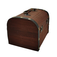 Tirelire en bois vintage anti-dérapant coffre trésor boîte d'économie d'argent plaine Paulownia tirelire poli Technique cadeau
