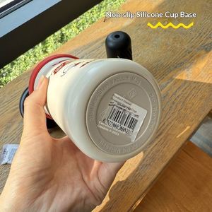 Vaso Térmico de Gran Capacidad y Alta Calidad con Asa y Pajita, Nuevo Diseño de Dibujos Animados, Acero Inoxidable 316 para Café y Agua - Product Image 3