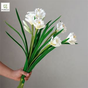 Fiori Artificiali di Narciso in Stile Dolce in PU, Effetto Realistico, Centrotavola Decorativo per Soggiorno, Fiori in Plastica all'Ingrosso - Product Image 2