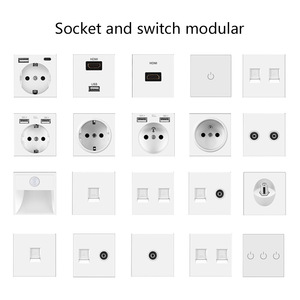 ปลั๊กไฟติดผนังอูบาโร 258x86 มม. พร้อมช่องเสียบ RJ45 และพอร์ต USB สำหรับบ้านและสำนักงาน - Product Image 2