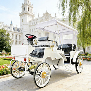 Calèche <span class=keywords><strong>de</strong></span> <span class=keywords><strong>luxe</strong></span> <span class=keywords><strong>de</strong></span> style européen Victoria <span class=keywords><strong>pour</strong></span> mariages, visites touristiques, parcs à thème, hôtels et locations en stations balnéaires - Product Image 1