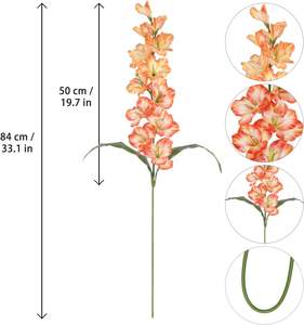 Fleurs artificielles de gladiolus en gros pour la décoration de mariage et de la maison - Product Image 3