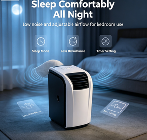 Climatiseur Portable Airwens 14000 BTU, Refroidissement et Chauffage, Unité Compacte avec Roues, Télécommande, Scénarios Applicables : Location - Product Image 3