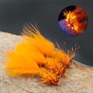 Señuelo de Pesca SNEDA Woolly Bugger con Hackle Fluido y Cola de Marabú Pulsante, Ideal para Pesca de Depredadores - Product Image 3
