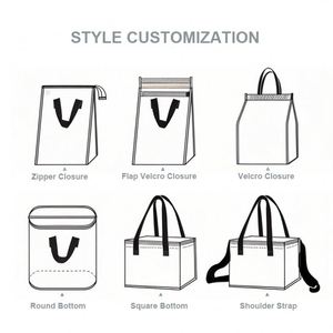 Sacs isothermes jetables personnalisés, imprimés sur mesure, portables et imperméables pour le déjeuner - Product Image 2