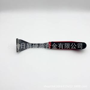 2 Inch Carbide Paint Scraper Putty Knife Wall Cleaner Rust Remover Solid Flat Scraper Black Red Handle - Product Image 3