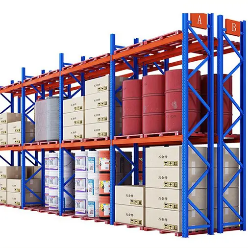 Sistema de almacenamiento ajustable para almacén, estantería de acero de alta resistencia para almacenamiento de palés