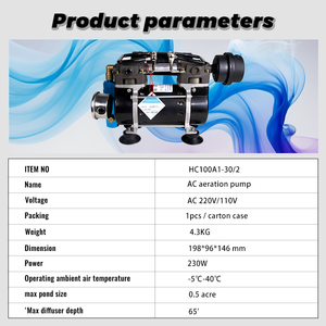 מדחס אוויר מיני חדש, מבוקש, איכותי, 230W, ללא שמן, שקט, נייד, מנוע 110V/220V, שנתיים אחריות - Product Image 2