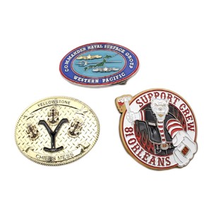 Изготовленный на заказ, желтая монета, Пряжка для монет, военный сувенир из военно-морского флота, подарок для вождей военно-морского флота - Product Image 4