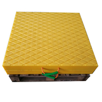 Plaques de support flottantes en plastique durable de 30-50 mm d'épaisseur pour grue, chariot élévateur et utilisation en base d'échafaudage