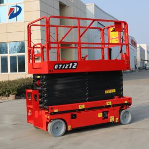 Plate-forme électrique industrielle 6/7/8/10/11/12/13/14/16m Plate-forme élévatrice à ciseaux pour fauteuil <span class=keywords><strong>roulant</strong></span> aérien Plate-forme de travail pour divers terrains - Product Image 2