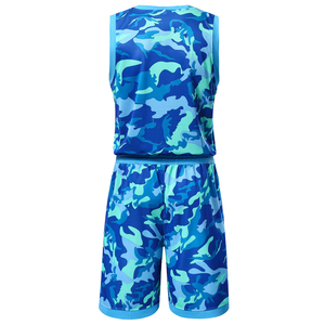 Jersey <span class=keywords><strong>de</strong></span> <span class=keywords><strong>basket</strong></span>-ball unisexe, nombreux coloris, produit moderne et personnalisé, couleur bleue, mer tropicale, 2020 - Product Image 6