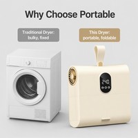 Séchoir à linge portable sans installation, prêt à l'emploi : des vêtements chauds et confortables pour la maison.