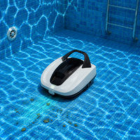Robot nettoyeur de piscine automatique sans fil intelligent, système d'aspiration autonettoyant pour piscine avec batterie rechargeable