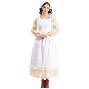 Disfraz de Juego XJGame - <span class=keywords><strong>Delantal</strong></span> con Volantes Estilo Vintage Francés para un Look de Alto Nivel, Artista Floral, Panadero, Sirvienta - Product Image 2