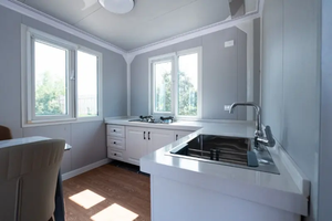 บ้านคอนเทนเนอร์พับได้ขนาด 20 ฟุต บ้านเคลื่อนที่ ติดตั้งง่าย โครงสร้างเหล็กจีนแข็งแรงทนทาน บ้านพักตากอากาศขนาดเล็กสำหรับครอบครัว ใช้ได้ทุกวัน - Product Image 3