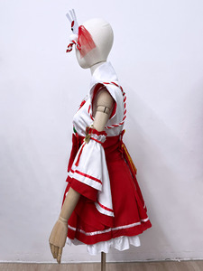 Disfraz de <span class=keywords><strong>Cosplay</strong></span> de Doncella del Santuario Oojo Ise, Conjunto de Juego de Rol de Personaje de Videojuego, Kimono Gokuraku Jodo, Uniforme de Anime - Product Image 4