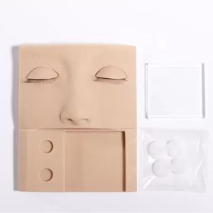 BY Practice Maniquí Cabeza de entrenamiento para Kit de extensión de pestañas Cabeza de práctica de silicona con párpados extraíbles - Product Image 4