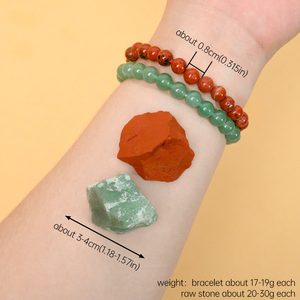 Bracelet de perles en pierres naturelles de guérison et coffret cadeau de cristaux bruts pour la vente en gros – Artisanat créatif en cristal folklorique - Product Image 5