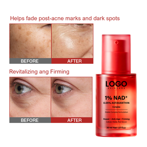 Sérum facial OEM anti-âge, lissant les rides, puissant antioxydant, anti-taches brunes et anti-marques d'acné, 1% NAD+ 0.05% Astaxanthine - Product Image 5